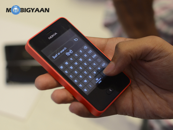 Nokia Asha 501 keyboard