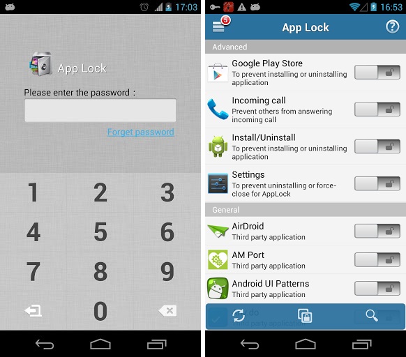 App lock Android app