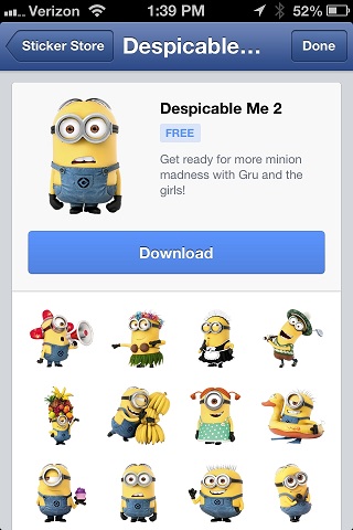 Despicable Me 2 Stickers