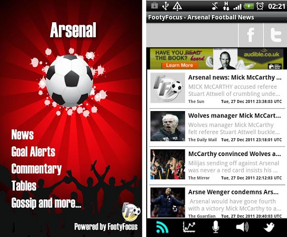 Arsenal app