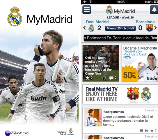 Real Madrid app