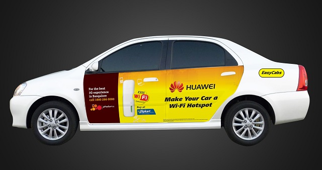 Huawei Free Wi-Fi with easy cabs