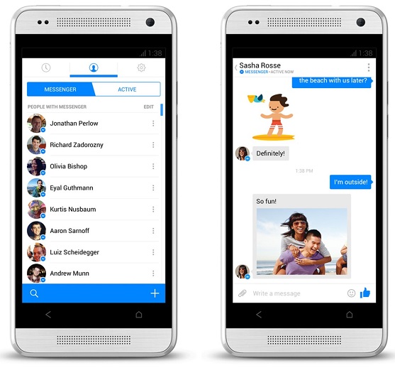 Facebook Messenger for Android and iOS