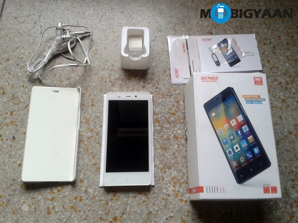 Gionee E6 Review Box