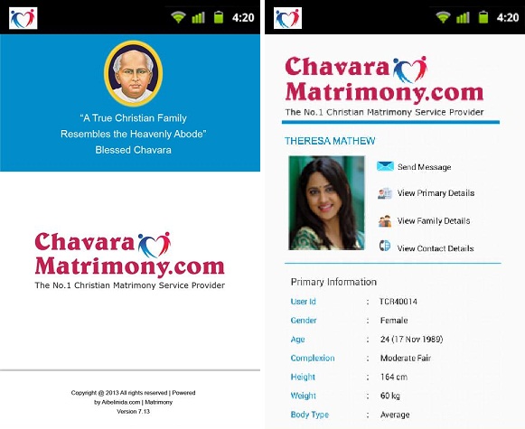 Chavara Matrimony app