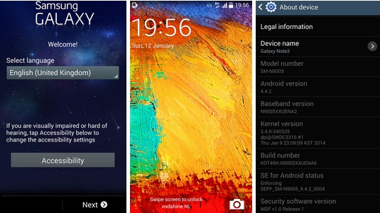 Note 3 KitKat update