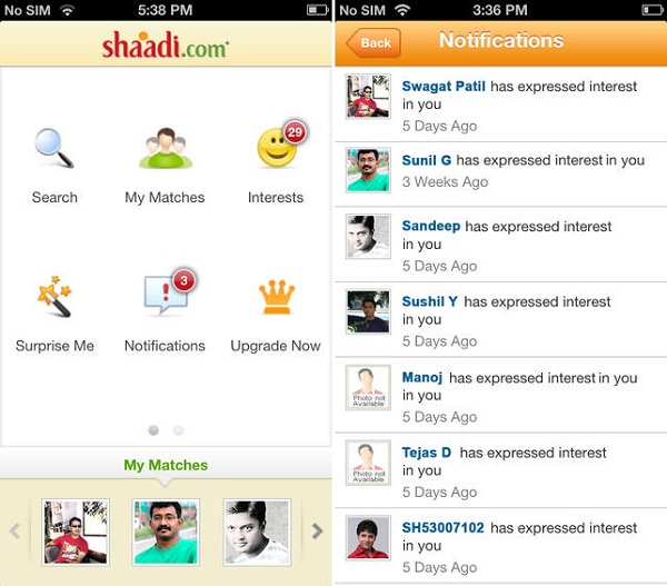 Shaadi.com app