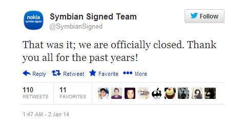 Symbian tweet