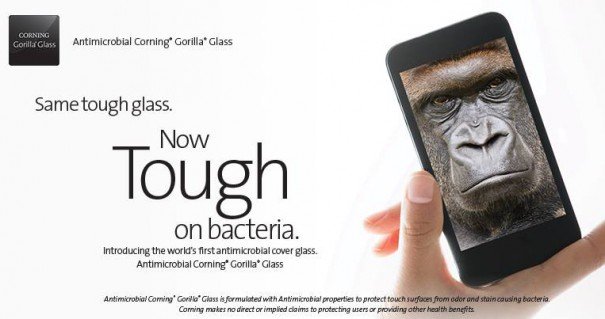 corning gorilla glass antibacterial