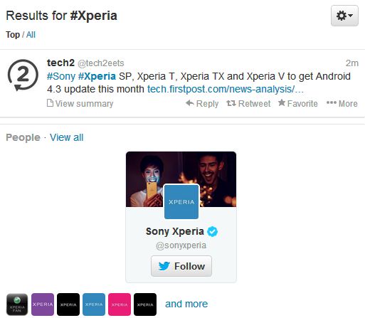 sony Xperia 4.3 update
