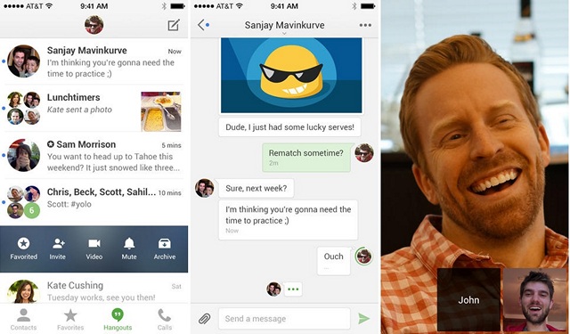 Hangouts for iOS update
