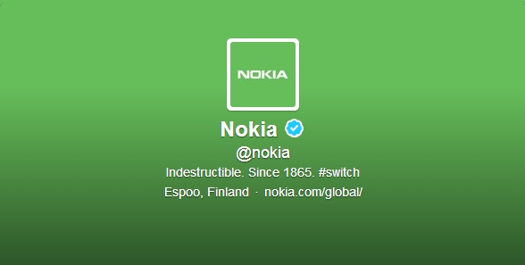 Nokia green Twitter