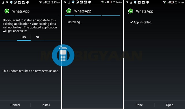 WhatsApp for Android Update