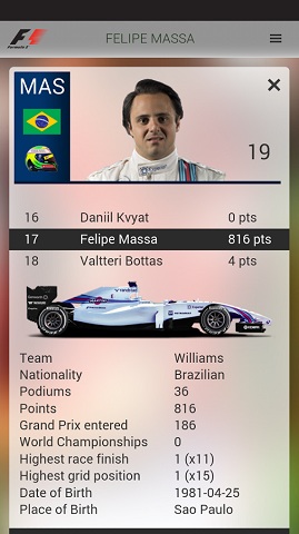 Formula 1 official app 8