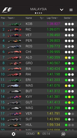 Formula 1 official app 9
