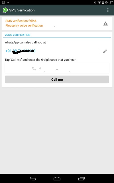 How to run WhatsApp on tab 16