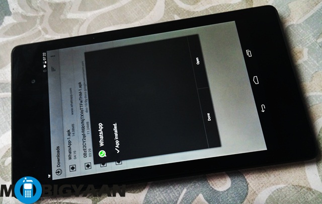 How to run WhatsApp on tab 2