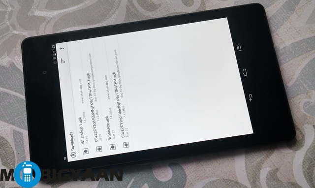 How to run WhatsApp on tab 3