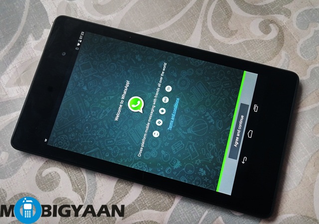 How to run WhatsApp on tab 4