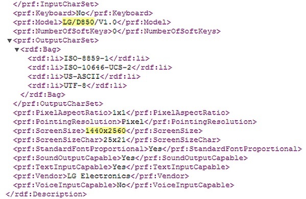 LG G3 D850 leak