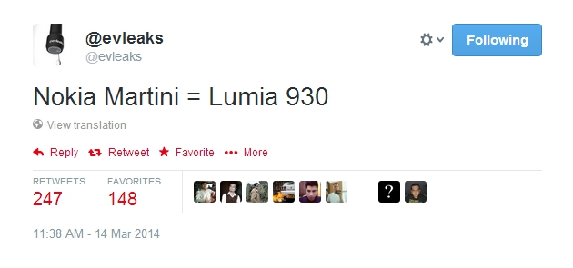 Lumia 930 Martini
