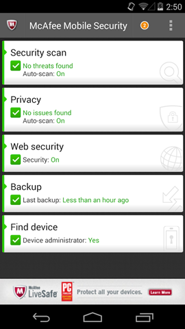 McAfee Mobile Security