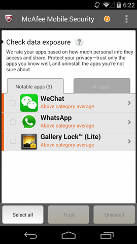 McAfee Mobile Security3