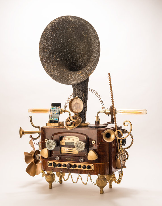 Steampunk Gramophone