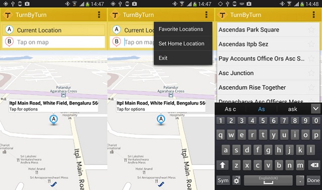 TurnbyTurn Android app