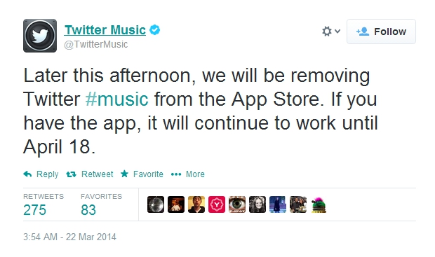Twitter #Music dead