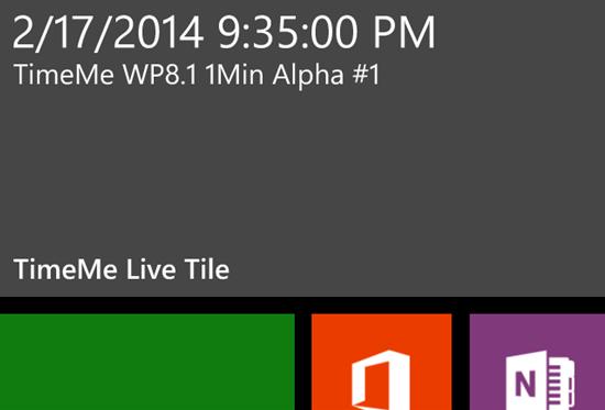 Windows Phone 8.1 Live Tiles
