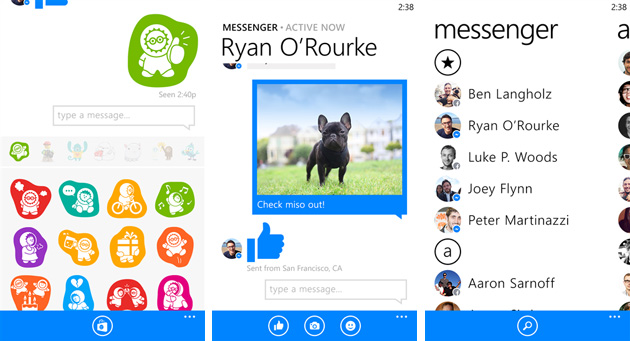 facebook messenger for windows phone ss