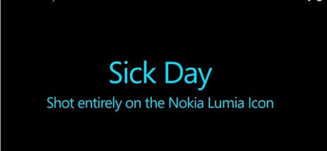 nokia lumia Icon sick day