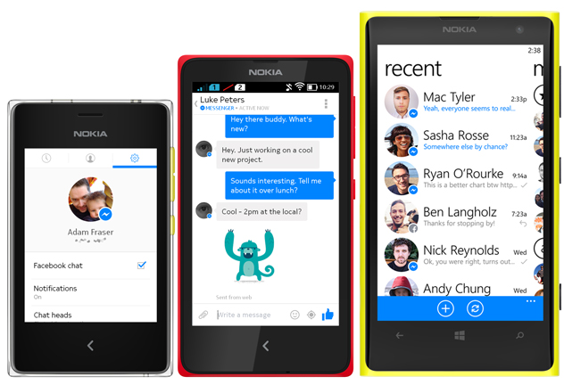 Facebook Messenger now available for Nokia X, Nokia Asha ...