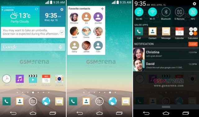 LG G3 screenshots leak