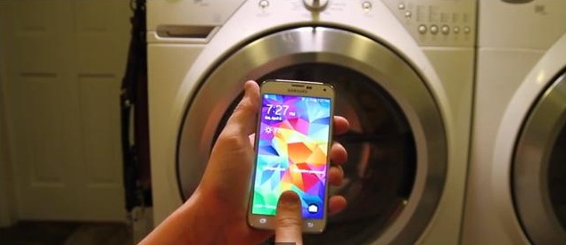 Samsung Galaxy S5 washing machine 2