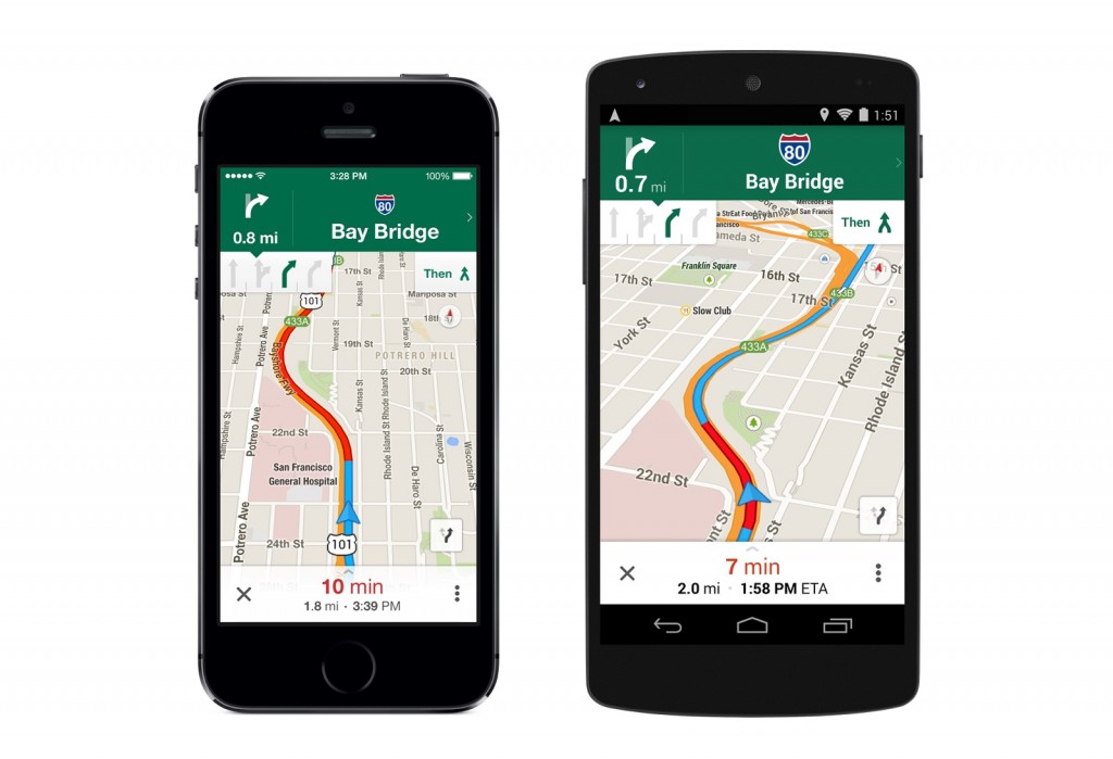 Google Maps update lane guidance
