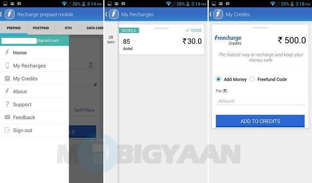 Freecharge app 2