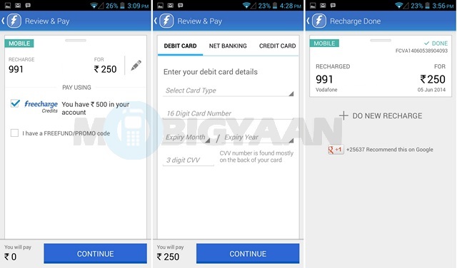 Freecharge app 4