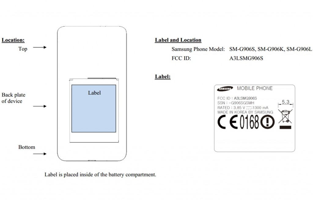 Galaxy S5 Prime FCC