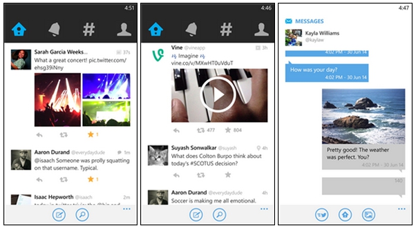 Twitter for Windows Phone update