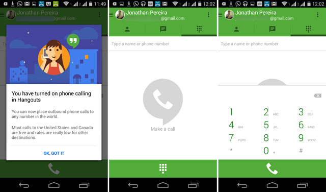 Hangouts-dialer-android
