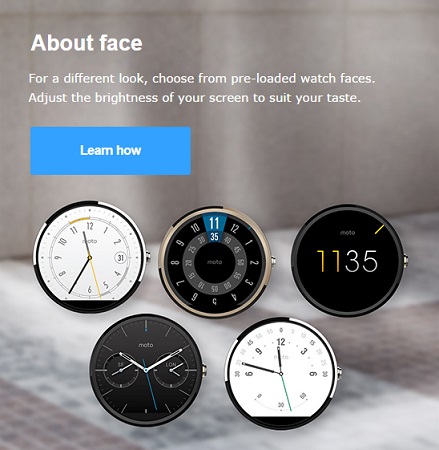 Gold Moto 360 briefly spotted on official Motorola website