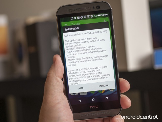 HTC One M8 Lollipop