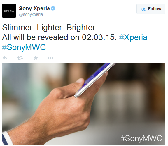 Sony to unveil Xperia Z4 tablet at MWC 2015