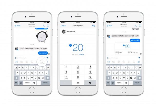 Facebook Messenger payments