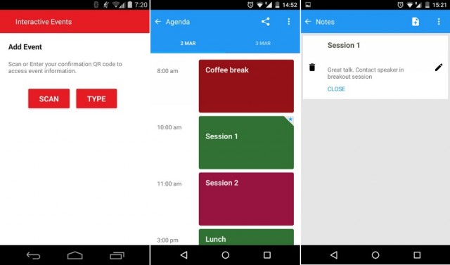 Google Interactive Events app