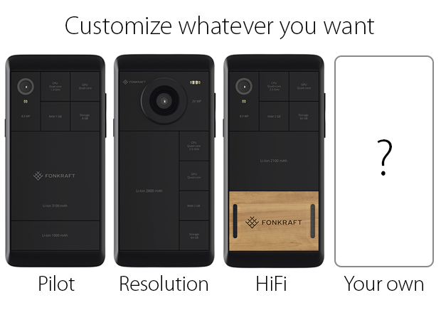 Foncraft modular smartphone