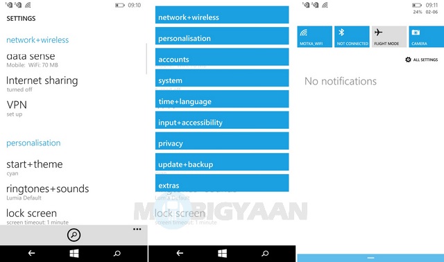 Microsoft Lumia 540 Review UI 4
