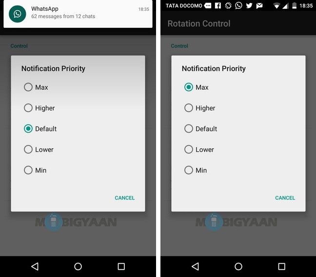 Force screen orientation of Android devices